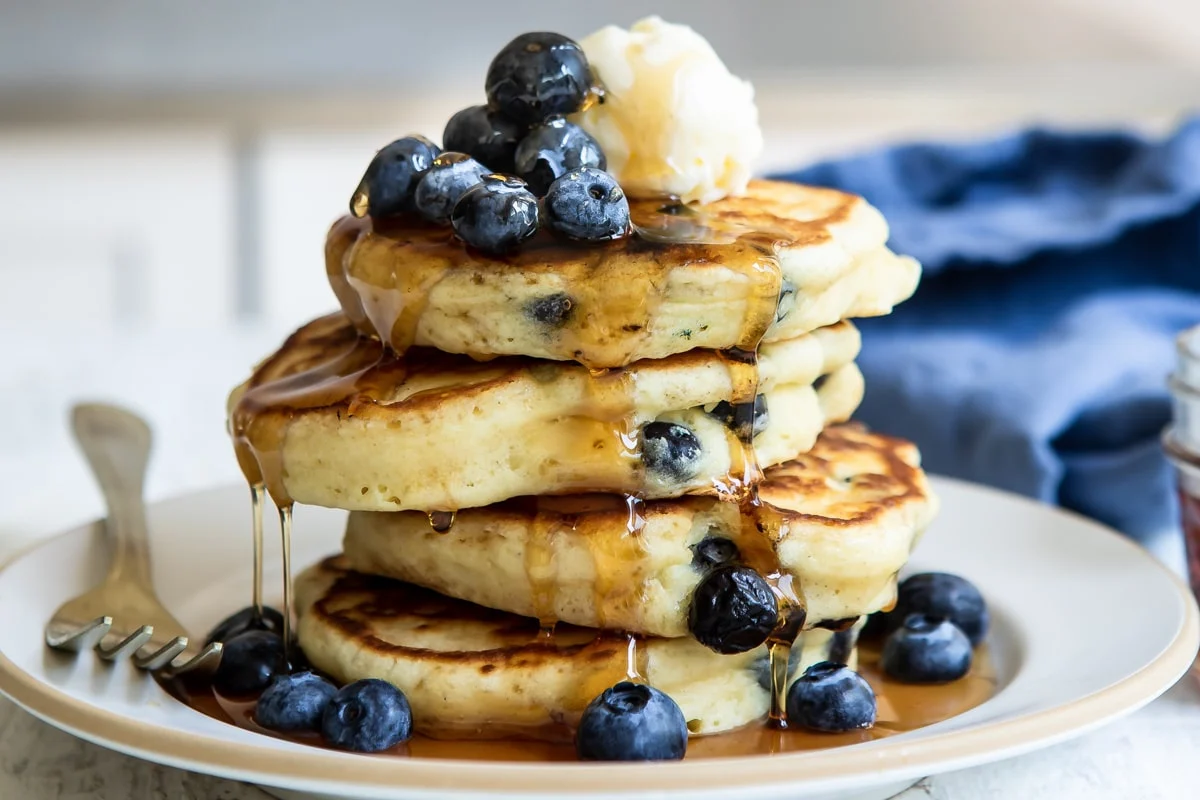Blueberry Pancakes Recipe at home